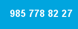 985 778 82 27 985 778 82 27
